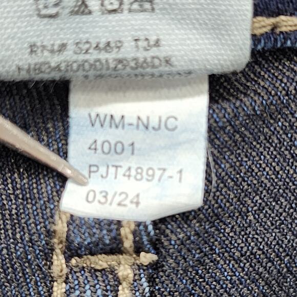 No Boundaries Jeans Womens 20 Blue Dark Wash High Rise Bootcut Stretch Casual - Picture 7 of 12